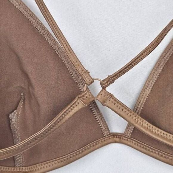 SKIMS WET JERSEY TRIANGLE BRALETTE NWT - Picture 6 of 9